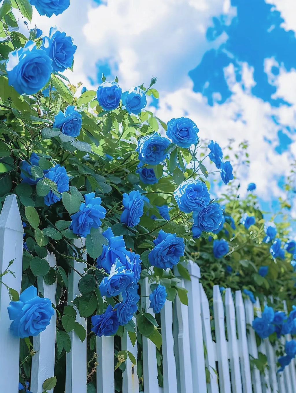Blue Climbing Rose Plant Flower Seed Balls - Just Throw & Grow